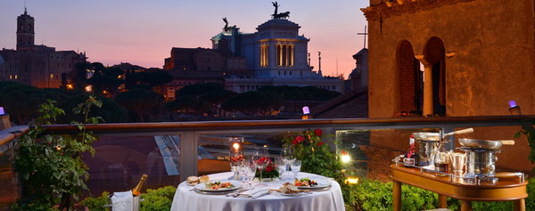 City Break Rome Italy Hotel Forum Roof Garden