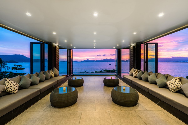 My Beach Resort Phuket Lobby with Panoramic Sunset